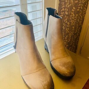 Sorel Taupe Ankle Boots